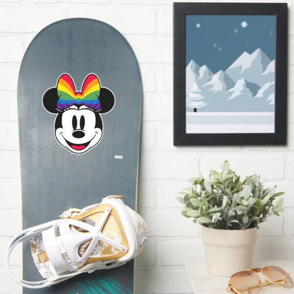 Minnie_Mouse_Wearing_Rainbow_Bow_Sticker_7 Minnie Mouse Wearing Rainbow Bow Sticker
