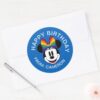 Minnie_Mouse_Wearing_Rainbow_Bow___Happy_Birthday_Classic_Round_Sticker_3 Minnie Mouse Wearing Rainbow Bow Happy Birthday Classic Round Sticker