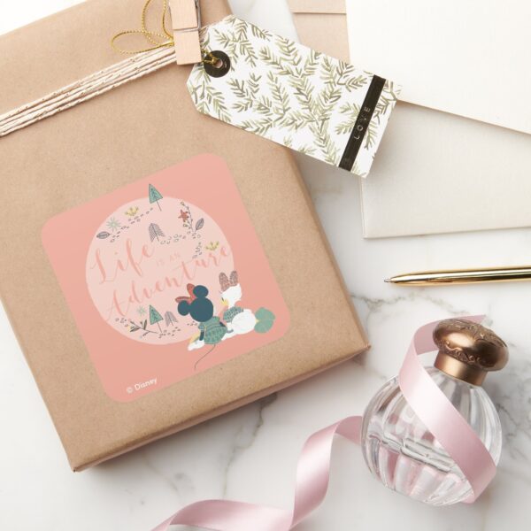 Minnie_Mouse_&_Daisy_Duck___Life_is_an_Adventure_Square_Sticker_5 Minnie Mouse Daisy Duck Life Is An Adventure Square Sticker