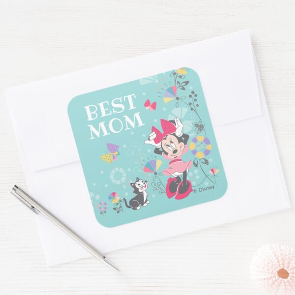 Minnie_Mouse_&_Figaro_-_Happy_Mother's_Day_Square_Sticker_3 Minnie Mouse Figaro Happy Mothers Day Square Sticker