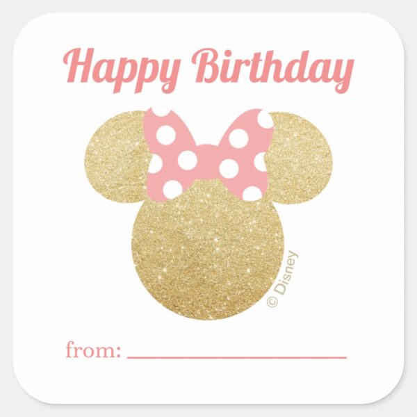 Minnie_Mouse___A_Gift_From_-_Birthday_Square_Sticker_2 Minnie Mouse A Gift From Birthday Square Sticker