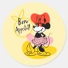 Minnie_Mouse___Bon_Appetit!_Classic_Round_Sticker_1 Minnie Mouse Bon Appetit Classic Round Sticker