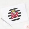 Minnie Mouse Bow Tie Classic Round Sticker