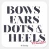 Minnie_Mouse___Bows_Ears_Dots_&_Heels_Square_Sticker_1 Minnie Mouse Bows Ears Dots Heels Square Sticker