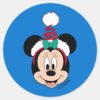 Minnie_Mouse___Cute_Christmas_Hat_Classic_Round_Sticker_1 Minnie Mouse Cute Christmas Hat Classic Round Sticker