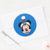 Minnie_Mouse___Cute_Christmas_Hat_Classic_Round_Sticker_3 Minnie Mouse Cute Christmas Hat Classic Round Sticker