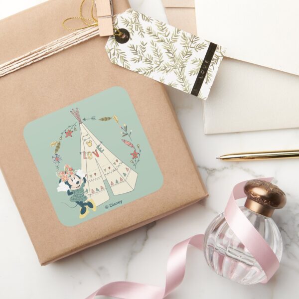 Minnie_Mouse___Festival_Fun_Square_Sticker_5 Minnie Mouse Festival Fun Square Sticker