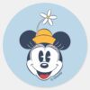 Minnie_Mouse___Fun_Flower_Hat_Classic_Round_Sticker_1 Minnie Mouse Fun Flower Hat Classic Round Sticker