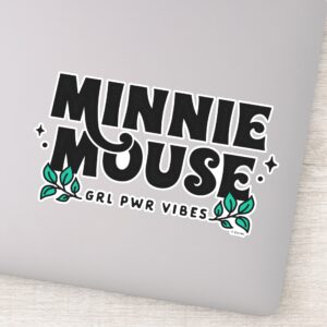 Minnie Mouse GRL Power Vibes Sticker