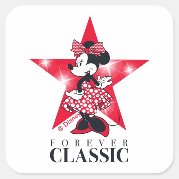 Minnie_Mouse___Hollywood_-_Forever_Classic_Square_Sticker_1 Minnie Mouse Hollywood Forever Classic Square Sticker
