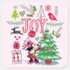 Minnie_Mouse___Minnie's_Christmas_Joy_Square_Sticker_1 Minnie Mouse Minnies Christmas Joy Square Sticker