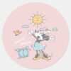 Minnie_Mouse___Morning_Wake_Up_Classic_Round_Sticker_1 Minnie Mouse Morning Wake Up Classic Round Sticker