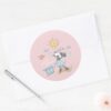 Minnie_Mouse___Morning_Wake_Up_Classic_Round_Sticker_3 Minnie Mouse Morning Wake Up Classic Round Sticker