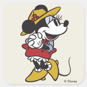 Minnie Mouse Outdoor Minnie Square Sticker