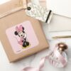 Minnie_Mouse___Posing_in_Pink_Square_Sticker_5 Minnie Mouse Posing In Pink Square Sticker