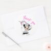 Minnie_Mouse___Rainbow_Unicorn_Girls_Birthday_Classic_Round_Sticker_4 Minnie Mouse Rainbow Unicorn Girls Birthday Classic Round Sticker