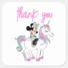 Minnie_Mouse___Rainbow_Unicorn_Girls_Birthday_Square_Sticker_2 Minnie Mouse Rainbow Unicorn Girls Birthday Square Sticker