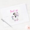 Minnie_Mouse___Rainbow_Unicorn_Girls_Birthday_Square_Sticker_4 Minnie Mouse Rainbow Unicorn Girls Birthday Square Sticker