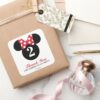 Minnie_Mouse___Red_&_White_Birthday_Thank_You_Square_Sticker_6 Minnie Mouse Red White Birthday Thank You Square Sticker