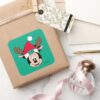 Minnie_Mouse___Reindeer_Ears_&_Santa_Hat_Square_Sticker_5 Minnie Mouse Reindeer Ears Santa Hat Square Sticker