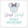 Minnie_Mouse___Teal_&_Purple_Mermaid_Birthday_Square_Sticker_2 Minnie Mouse Teal Purple Mermaid Birthday Square Sticker