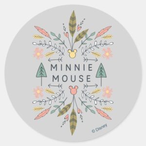 Minnie_Mouse___Young_Wanderers_Club_Classic_Round_Sticker_1 Minnie Mouse Young Wanderers Club Classic Round Sticker