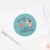 Minnie_Mouse's_Magical_Halloween_Greeting_Classic_Round_Sticker_3 Minnie Mouses Magical Halloween Greeting Classic Round Sticker