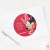 Minnie_Red_and_White_Birthday_Classic_Round_Sticker_3 Minnie Red And White Birthday Classic Round Sticker