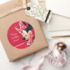 Minnie_Red_and_White_Birthday_Classic_Round_Sticker_5 Minnie Red And White Birthday Classic Round Sticker