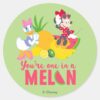 Minnie___Minnie_Says_Your'e_One_In_A_Melon_Classic_Round_Sticker_1 Minnie Minnie Says Youre One In A Melon Classic Round Sticker