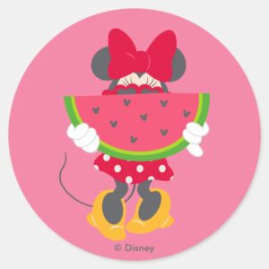 Minnie Minnies Tropical Adventure Classic Round Sticker