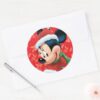 Minnie_in_Holiday_Outfit_Classic_Round_Sticker_3 Minnie In Holiday Outfit Classic Round Sticker
