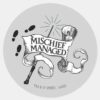 Mischief_Managed_Classic_Round_Sticker_1 Mischief Managed Classic Round Sticker