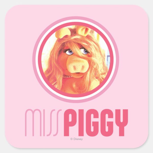 Miss_Piggy_Model_Square_Sticker_1 Miss Piggy Model Square Sticker