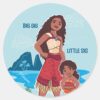 Moana_&_Simea__Big_Sis_Little_Sis_Classic_Round_Sticker_1 Moana Simea Big Sis Little Sis Classic Round Sticker