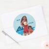 Moana_&_Simea__Big_Sis_Little_Sis_Classic_Round_Sticker_3 Moana Simea Big Sis Little Sis Classic Round Sticker