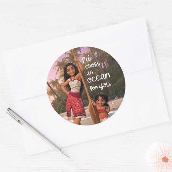 Moana_&_Simea__I'd_Cross_an_Ocean_For_You_Classic_Round_Sticker_3 Moana Simea Id Cross An Ocean For You Classic Round Sticker
