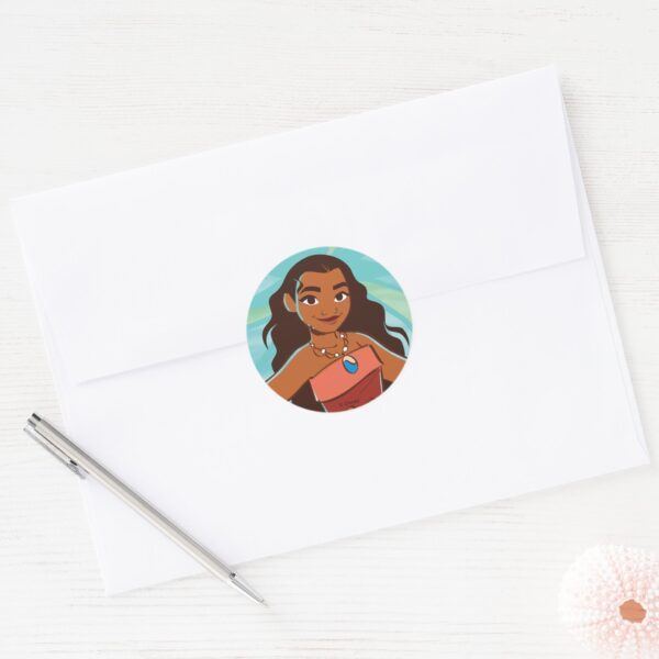 Moana___Daughter_Of_The_Sea_Classic_Round_Sticker_3 Moana Daughter Of The Sea Classic Round Sticker