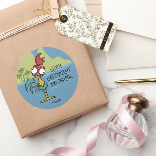 Moana___Heihei_-_Very_Important_Rooster_Classic_Round_Sticker_5 Moana Heihei Very Important Rooster Classic Round Sticker