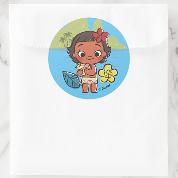 Moana___Island_Daughter_Classic_Round_Sticker_4 Moana Island Daughter Classic Round Sticker
