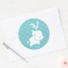 Moana Pua Heihei Silhouette Classic Round Sticker
