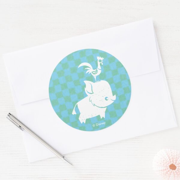 Moana___Pua_&_Heihei_-_Silhouette_Classic_Round_Sticker_3 Moana Pua Heihei Silhouette Classic Round Sticker