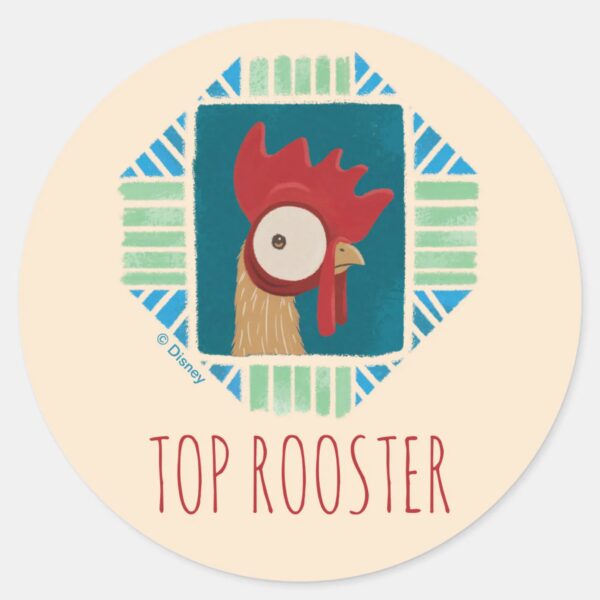 Moana___Vintage_Heihei_Classic_Round_Sticker_1 Moana Vintage Heihei Classic Round Sticker