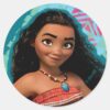 Moana___Vintage_Island_Girl_Classic_Round_Sticker_1 Moana Vintage Island Girl Classic Round Sticker