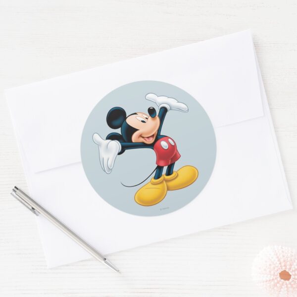 Modern_Mickey___Airbrushed_Classic_Round_Sticker_3 Modern Mickey Airbrushed Classic Round Sticker