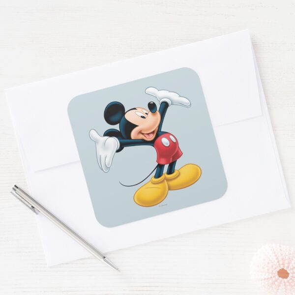 Modern_Mickey___Airbrushed_Square_Sticker_3 Modern Mickey Airbrushed Square Sticker