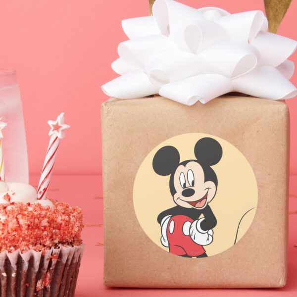 Modern_Mickey___Side_Hands_on_Hips_Classic_Round_Sticker_6 Modern Mickey Side Hands On Hips Classic Round Sticker