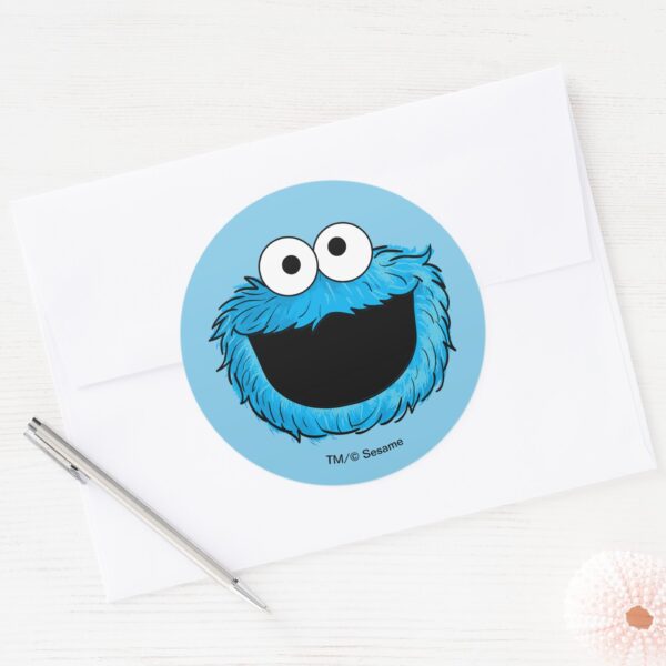 Monster At The End Of This Story Cookie Monster Classic Round Sticker