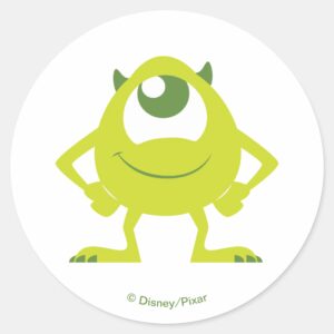 Monster On The Loose Classic Round Sticker