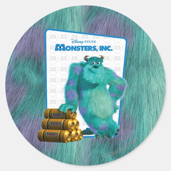 Monsters,_Inc._Sulley_Classic_Round_Sticker_1 Monsters Inc. Sulley Classic Round Sticker